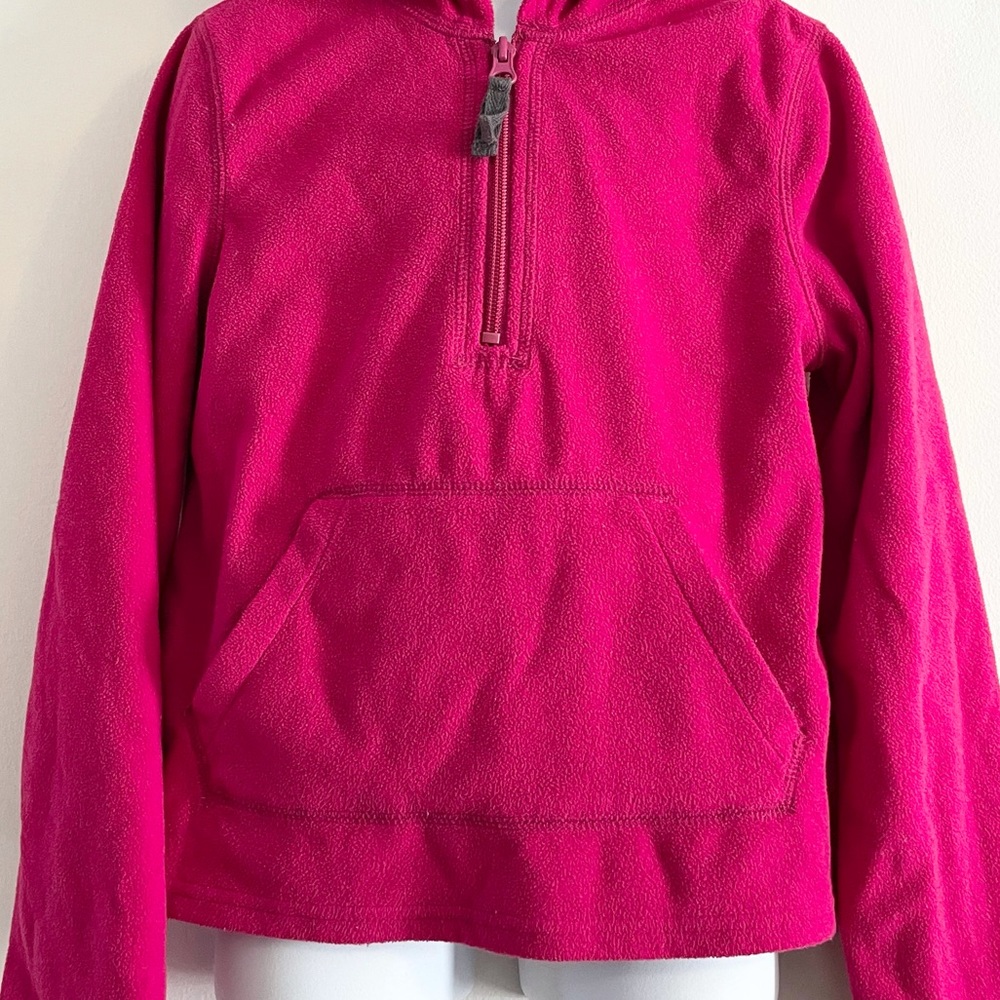 Girl’s Old Navy 1/2 Zip Fleece Hoodie Size S (6-7) - Picture 3 of 8